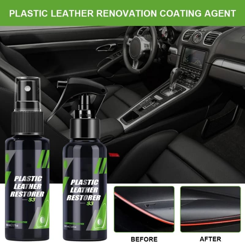 50ml/100ml agente di ripristino della plastica agente di ricostruzione della cera plastica rinnovata ripristina vernice per auto auto agente di ricondizionamento Spray HGKJ S3
