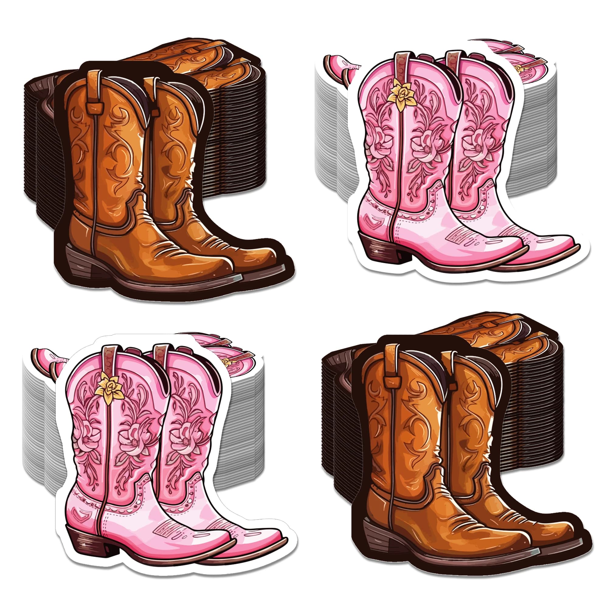 20 Pz/borsa Western Cowgirl Tema Tovaglioli di Carta Stivale da Cowboy Tessuti Usa E Getta per Le Donne Degli Uomini Compleanno Addio Al Nubilato Party Decor