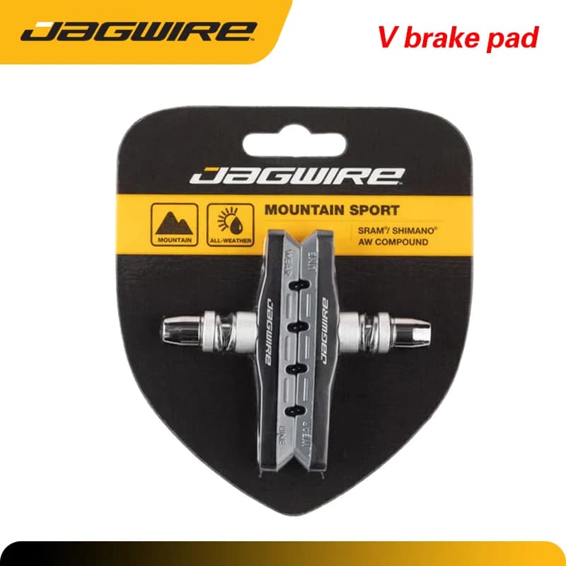 1 paio Jagwire JS908T Mountain Sport Pastiglie freno v freno ALL-WEATHER Pastiglie freno bicicletta per sistema Shimano/SRAM Ciclismo durevole
