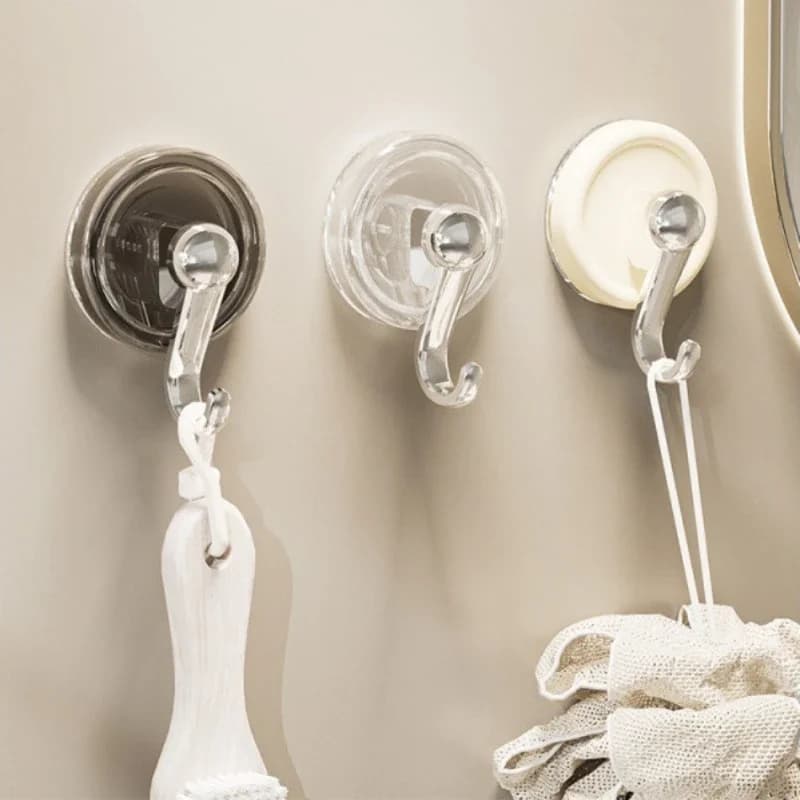 2 set ganci a ventosa d'aria forti punzonatura sottovuoto senza graffi ganci adesivi portasciugamani cucina bagno gancio chiave