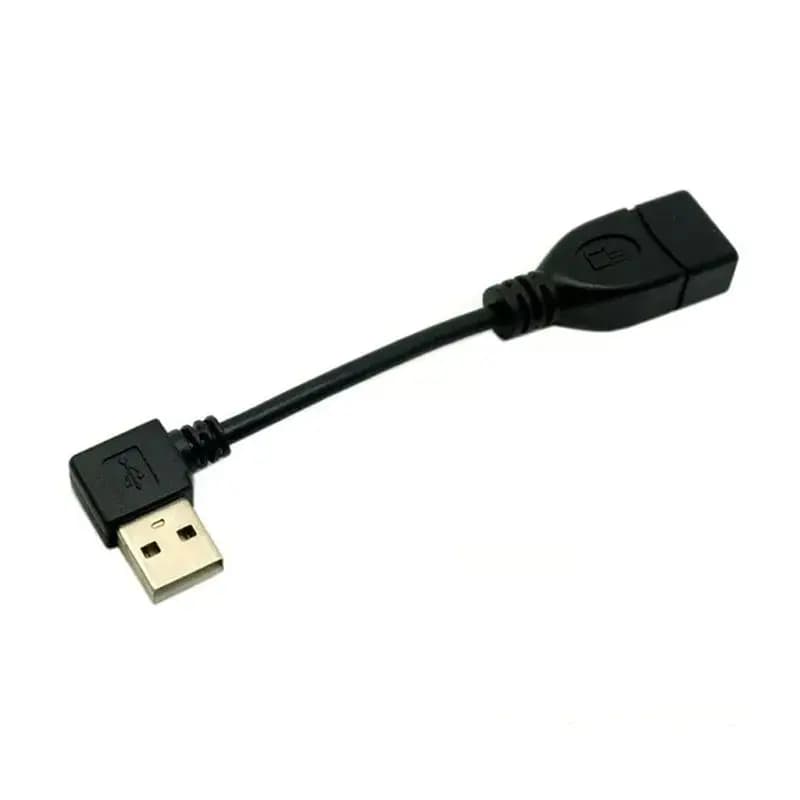 90 ° Cavo di prolunga USB 2.0 da maschio a femmina, cavo di collegamento per caricabatterie del telefono, scheda di rete per mouse, prolunga per chiavetta USB