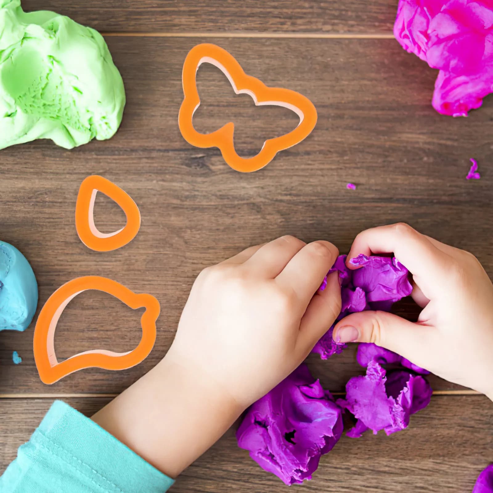 Kit di 25 Pezzi di Tagliapasta in Argilla Polimerica, Utensili Leggeri in Plastica per Resina, Strumenti per Creazione di Gioielli Fai-da-Te, Taglia-Argilla