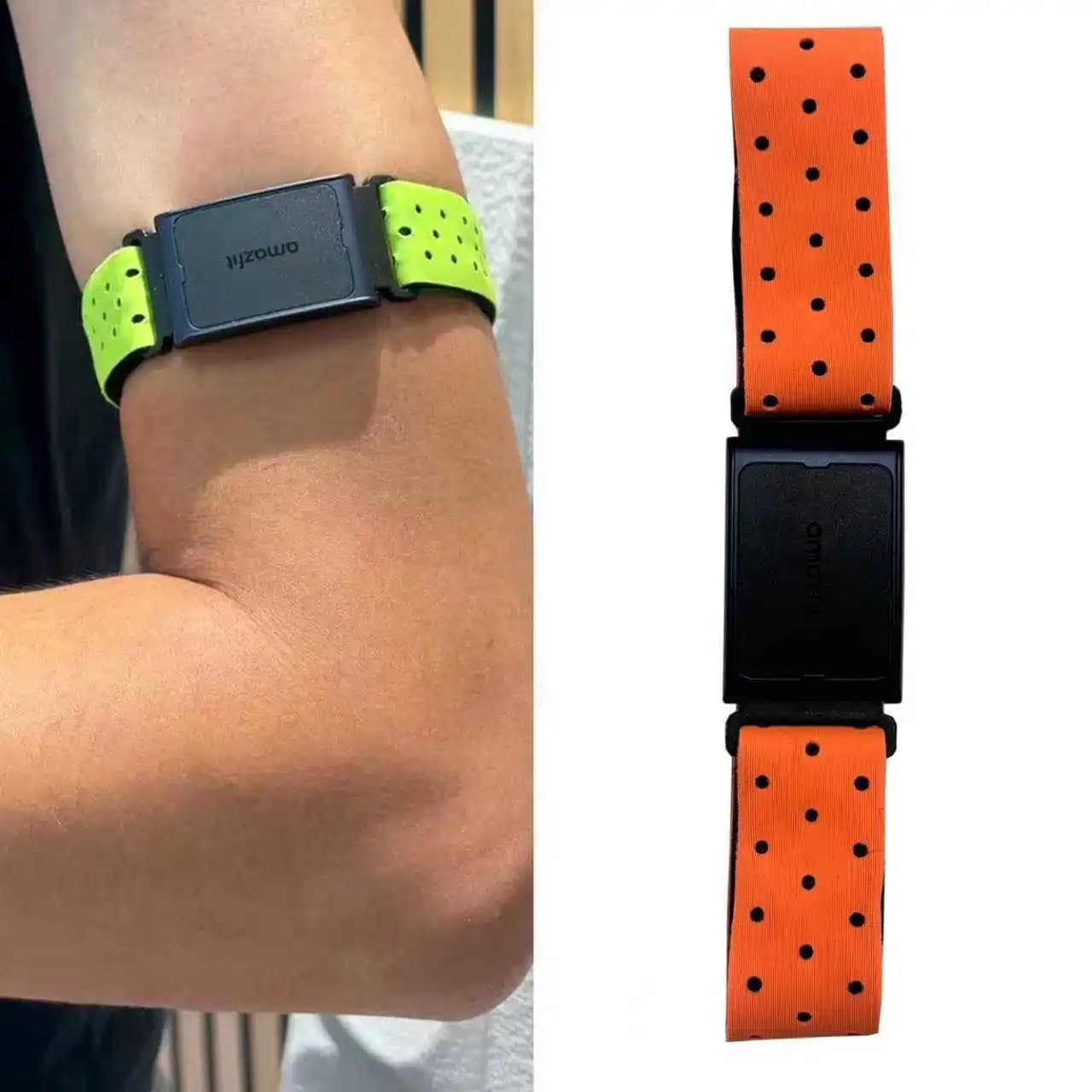 Adatto per Amazfit Huami Band Helio cinturino da braccio sportivo con cinturino bicep in velcro