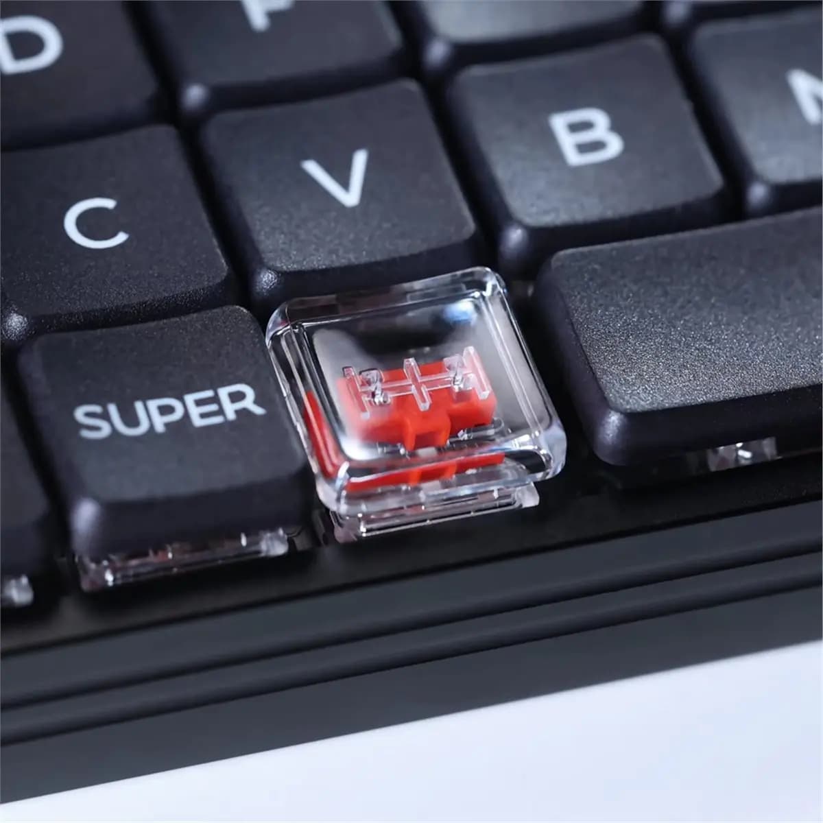 [VALUE PACK]10pcs Low Profile PC Keycaps for 1350 Choc Switch Mechanical Keyboard Ultra Thin Transparent Keycaps
