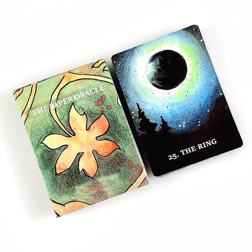 8.8*6.3cm The Paper Oracle Cards 43 Pcs Cards Divination Deck Cards Game English Vision Edition Board Playing Game For Party