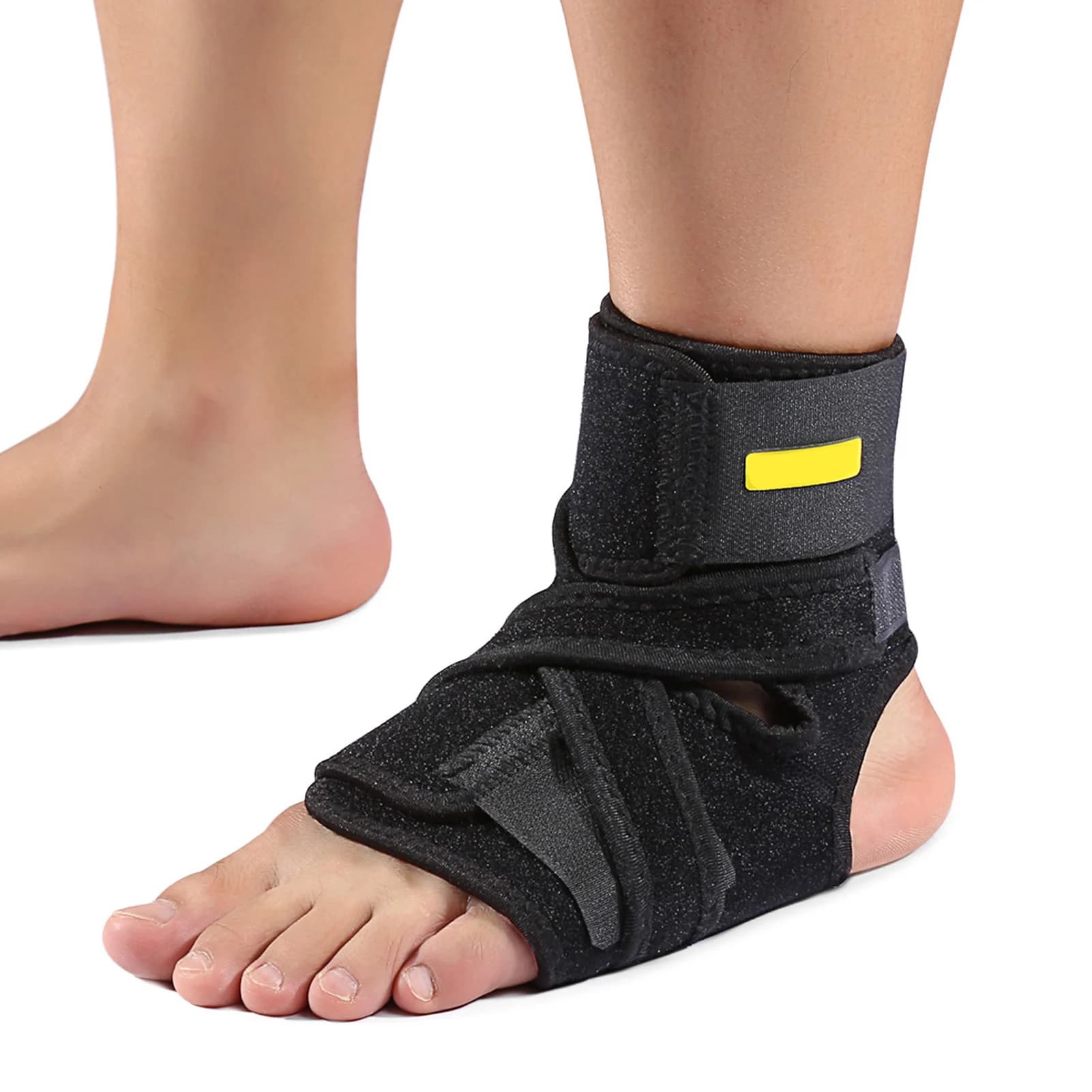 Adjustable Foot Support Ankle Sleeve Breathable Adjustable Compression Ankle Brace Support for Sports Basketball Foot Support
