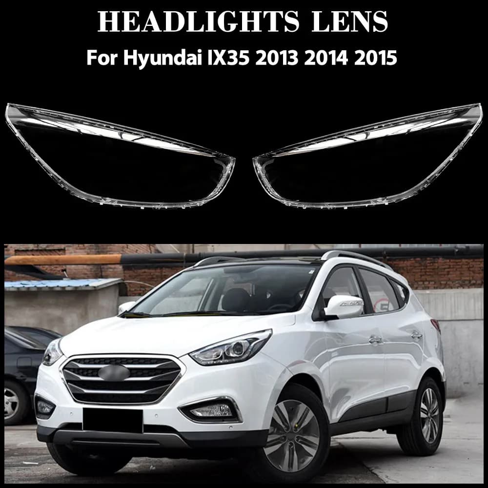 For Hyundai IX35 2013 2014 2015 Accessories Auto Faro Housing Bagsette lampshade Transparent lighthouse Cover Plexiglass