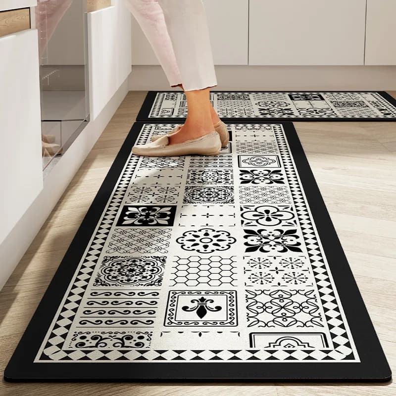 Tappetini da cucina Tappetino da bagno antiscivolo Tappetino da bagno Tappetino per porta impermeabile a prova di sporco Tappeto zerbino per ingresso domestico