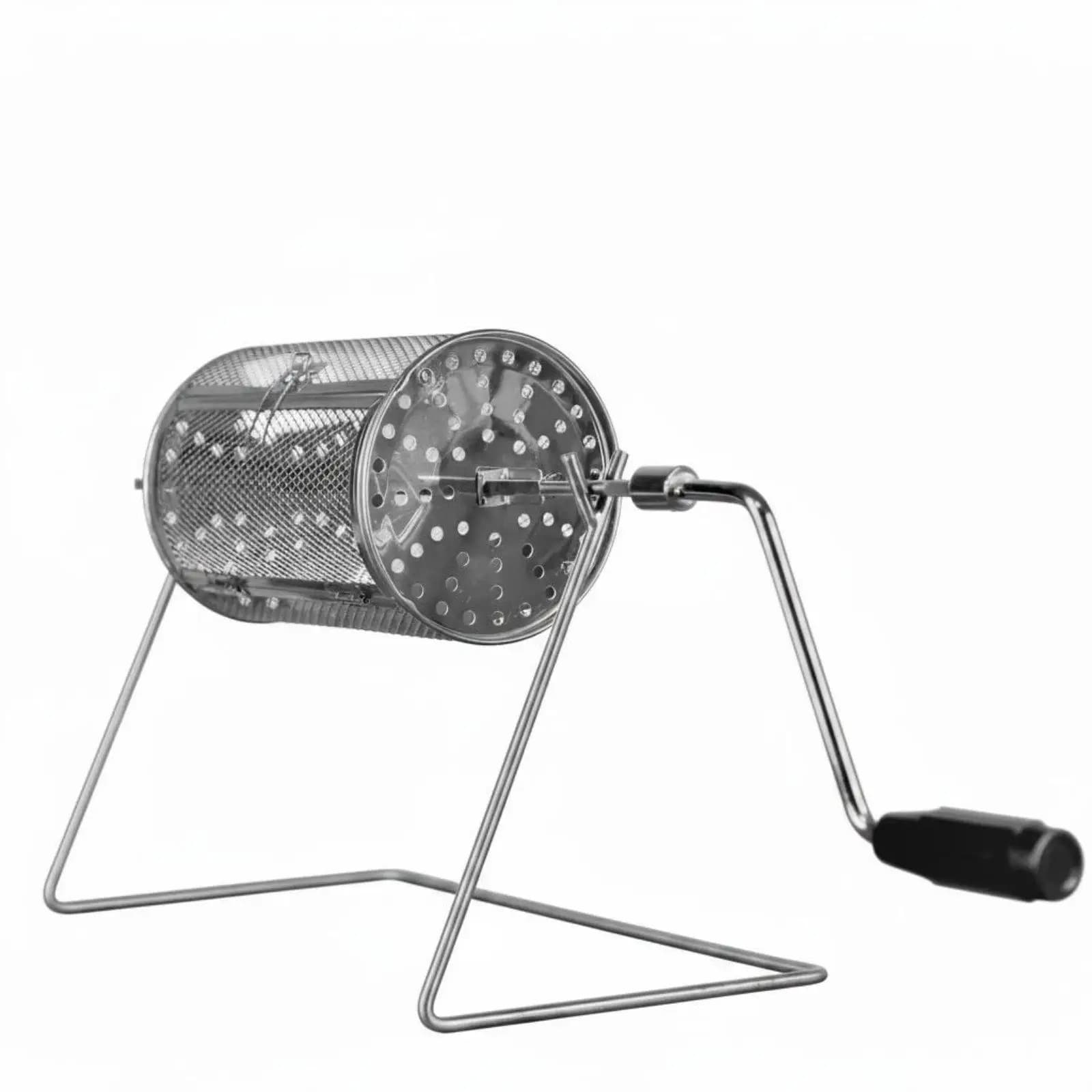 Manual Drum Coffee Roaster Hand Crank Stainless Steel Bean Roasting Tool for Stovetop Fresh Roast Home Outdoor Gear
