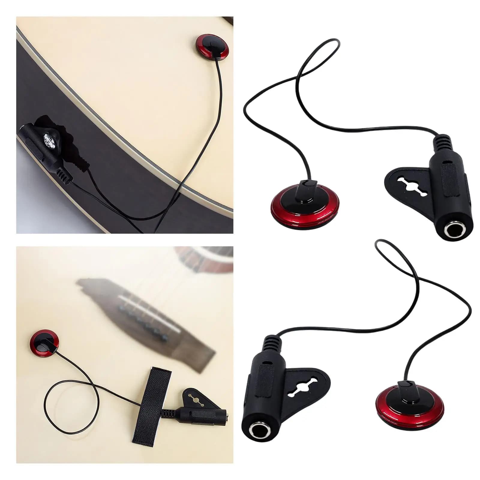 Kit Microfono a Contatto Piezoelettrico per Chitarra Elettrica, Trasduttore Acustico per Chitarra, Violino, Ukulele