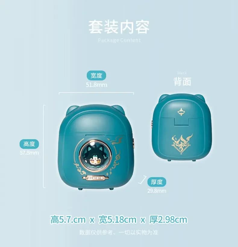 Auricolari Wireless Anime Personalizzati Genshin Impact Xiao, Cuffie Bluetooth 5.3 HiFi per Gaming con Cancellazione Attiva del Rumore, Regalo Cosplay