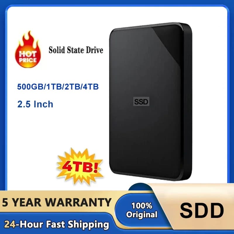 SDD 500GB 2TB 1TB 4TB 2.5" Portable Hard Drive HDD USB3.0 External Hard Disk For Desktop PC Laptop OEM Original