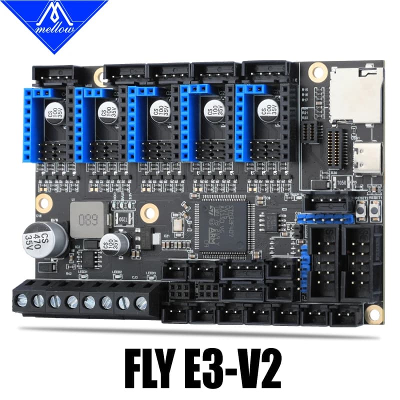 Mellow 5 Axis FLY E3 V2.0 32Bit 168MHz scheda di controllo RRF/Klipper Firmware TMC2209 UART parti della stampante 3D per Ender 3/5 Pro