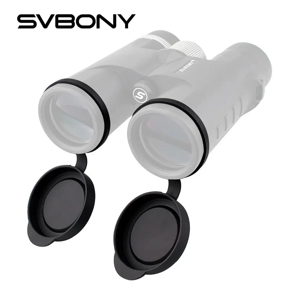 SVBONY 2 pezzi binocolo in gomma protettiva copriobiettivo 42mm per telescopio con diametro esterno 52 ~ 54mm W2590A