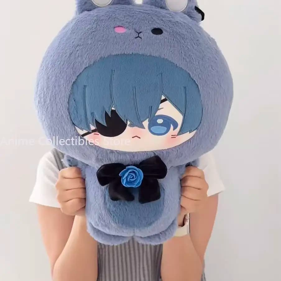 New Anime Black Butler‌ Ciel Phantomhive Cosplay 45CM Cute Plush Cotton Plushie Stuffed Pillow Birthday Gifts
