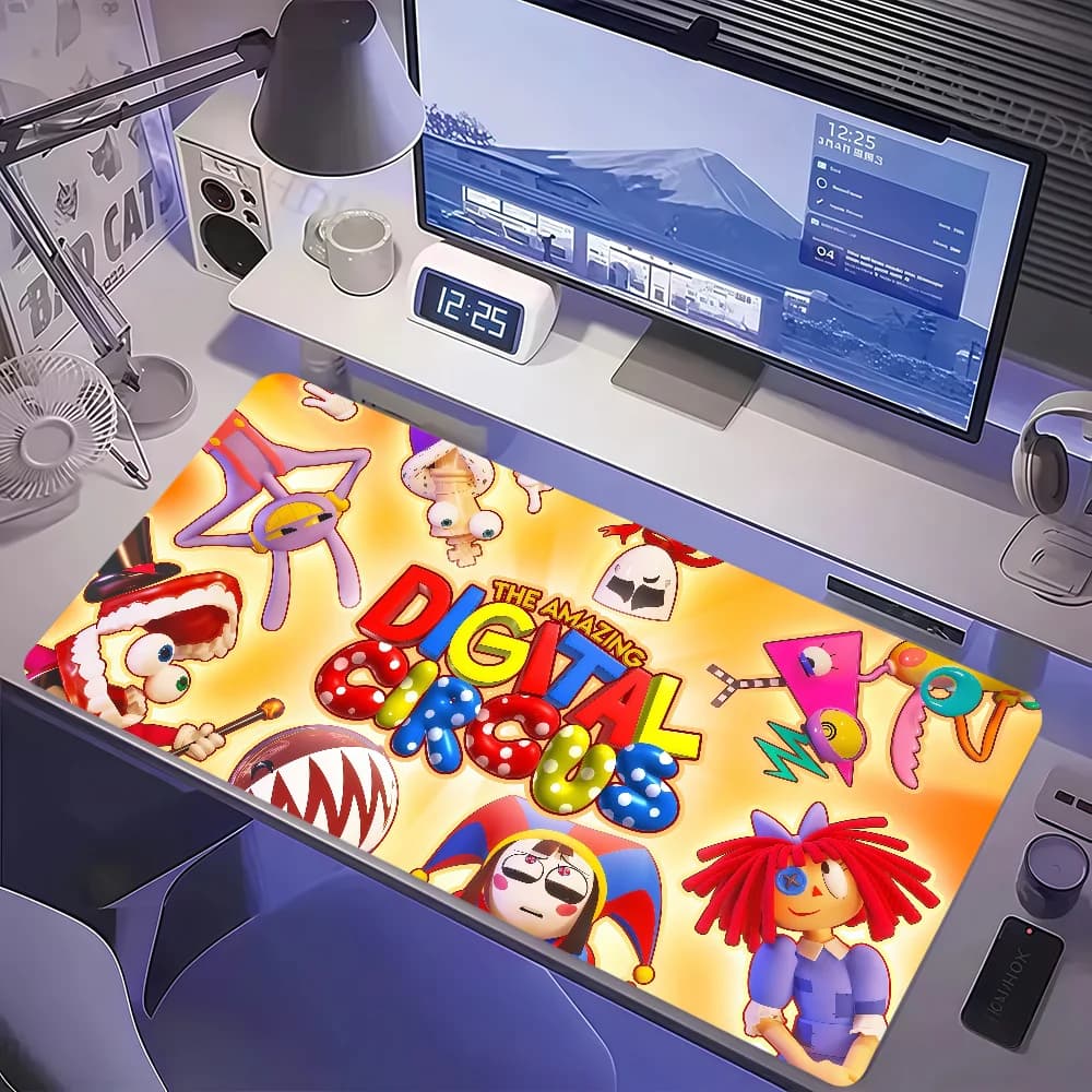 The A-Amazing D-Digital Circus Mouse Pad Non-slip Thickened MousePad Large Writing Lockedge Office Student Gaming Cushion