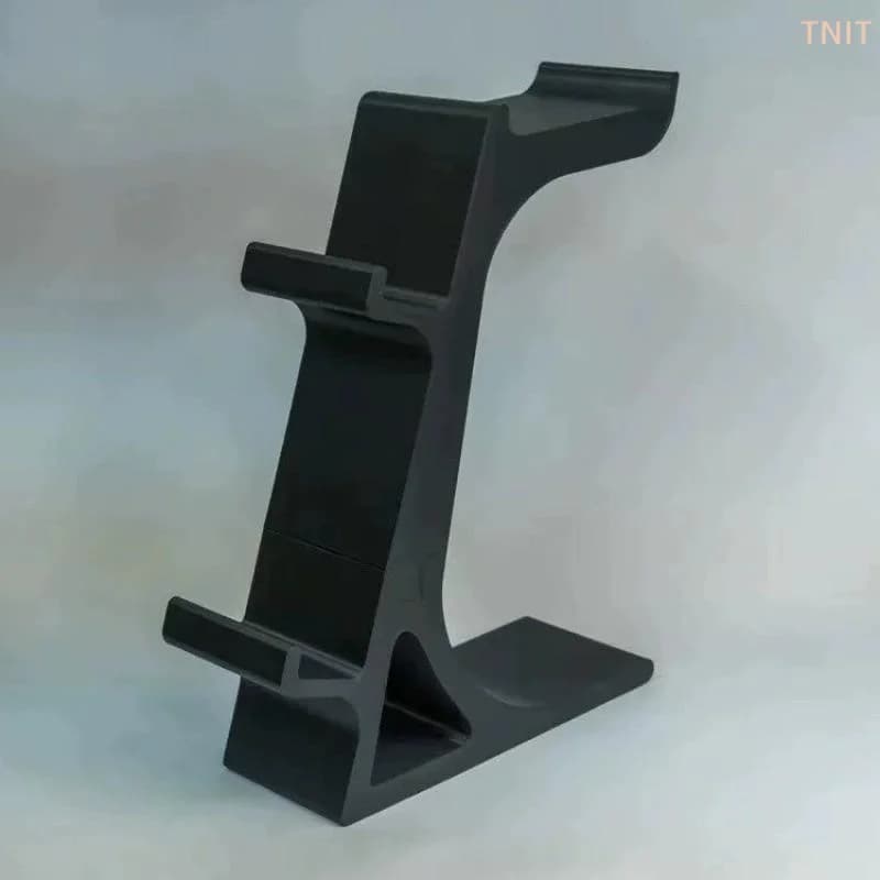 [J] 3-in-1 Controller Stand For Desk With Headset Holder Gaming Organizer For 2 Gamepads & 1 Headphone Non-Charging Desktop Dock