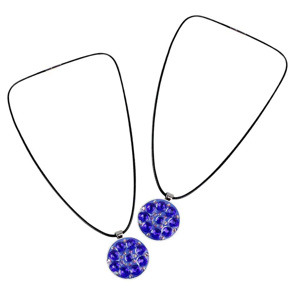 2 Pezzi Clip per Cappello con Marcatore da Golf, Elegante Clip per Collana, Strumento di Allineamento, Accessori da Golf per Golfisti, Marcatore di Palline