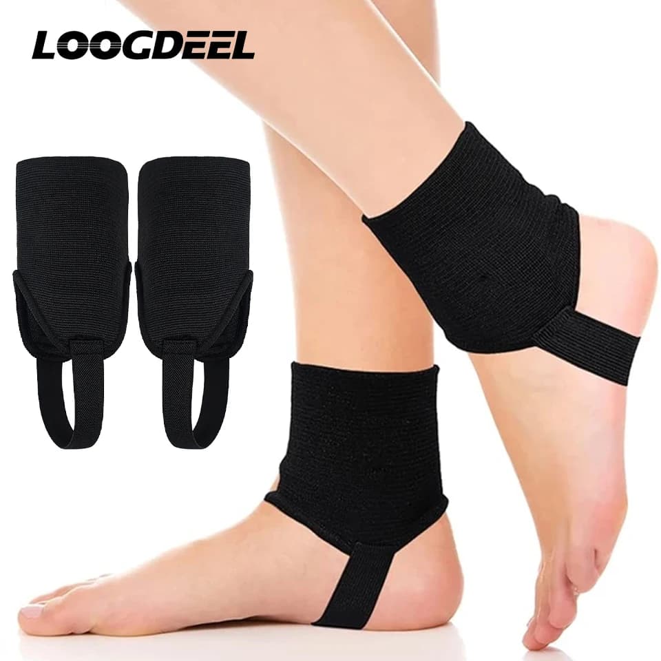 Loogdeel 1 paio di protezioni per caviglie, per adulti, calcio, pallavolo, doppio lato, sport per bambini, supporto per caviglia in EVA