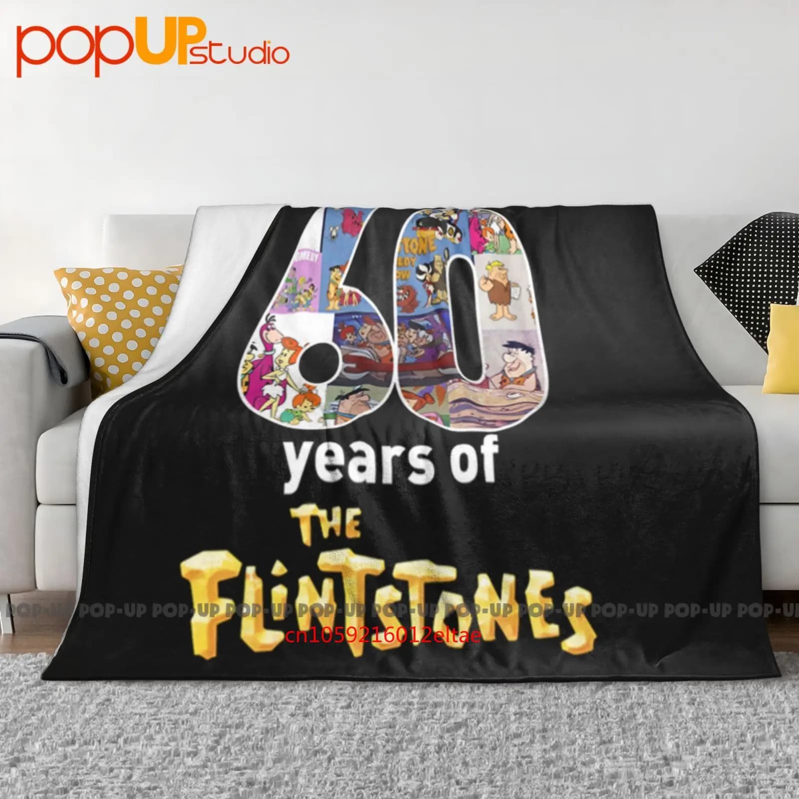 60 Years Of The Flintstone Thank You For The Memories Ultra-Soft Blanket Quilt Winter Sofa Cover Bed Covers