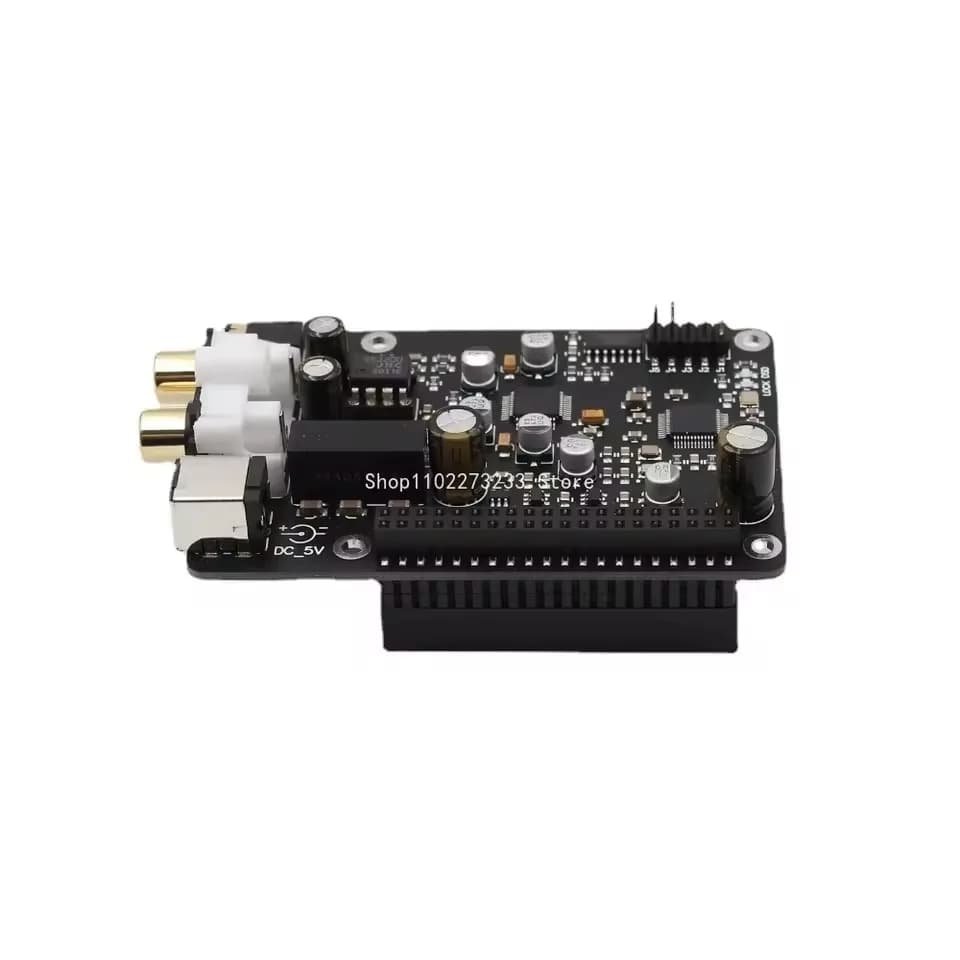 Ustars Audio R38h DAC Board Decoder With OLED Remote Control Kit IIS 768KHz DSD512 For Raspberry Pi