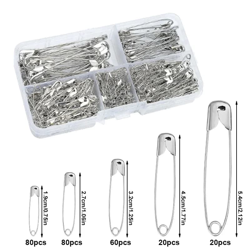 IMAZY Set di spille da balia Spille da balia grandi e piccole dimensioni assortite per vestiti Cucito Creazione di gioielli Forniture per strumenti Accessori