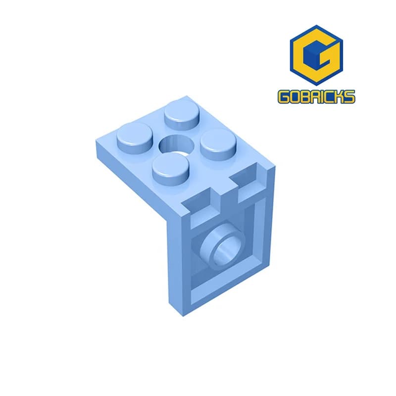 Particelle di assemblaggio compatibili Gobricks 3956 35262 staffa 2x2-2x2 con 2 fori parti di blocchi di costruzione illuminano il giocattolo di mattoni