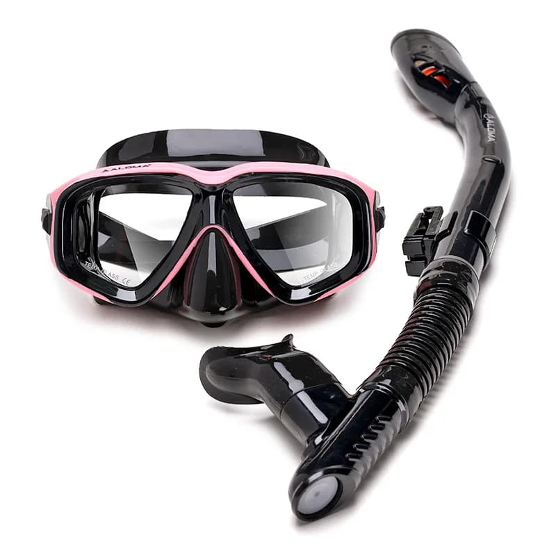 and Snorkeling Processing for Adults Fully Dry Suction tube Package for underwater mask with liquid silicone frog mirror Erbao