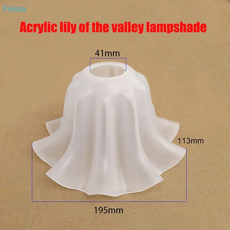 ☽ Paralume in acrilico E27 a forma di campana per orchidea, accessori per lampade a sospensione, parti per tavolo, fai da te, ricambio per lampadario da parete notturno per ristorante