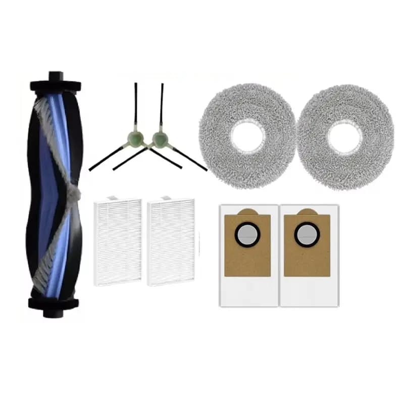 A39T-For Lefant M3 Sweeping Machine Accessory 9 Pcs Replacement Parts- Main Brush, Side Brush, Mop, Filter, Dust Bags