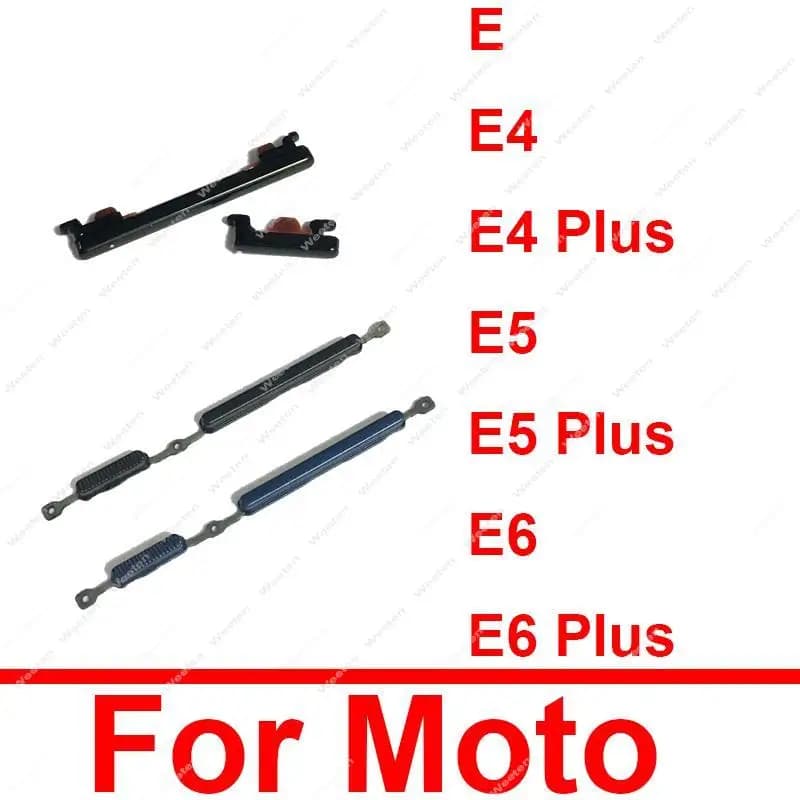 ON OFF Power Button Volume Up Down Key For Motorola Moto E E6 E4 Plus E5 E5 Play GO Volume Switch Key Power Side Button Parts