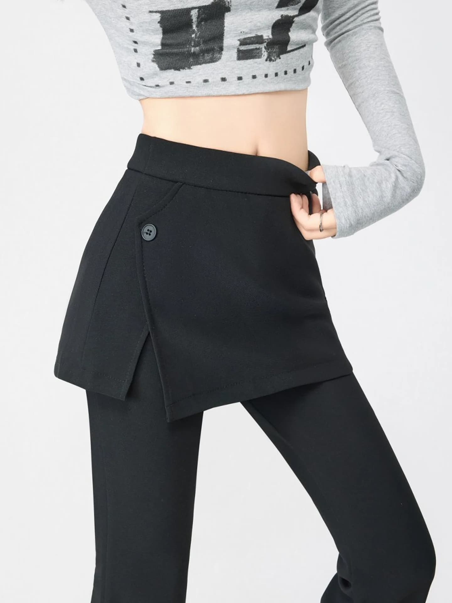 High Waist Pants Slim Fit With Micro Waisting And Detail Back, Casual Style, Women's Fashion Autumn Spring 2026 New Arrivals