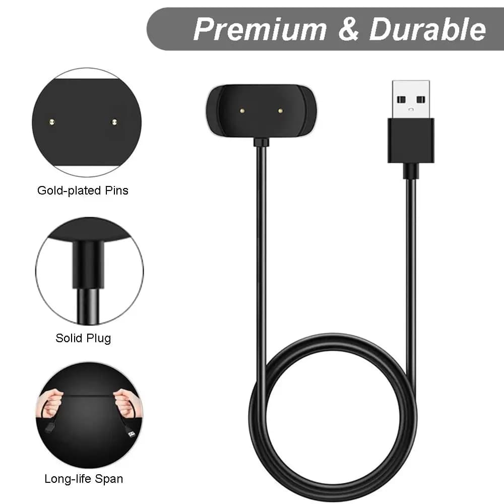 Caricabatterie per Amazfit Bip 3/ Bip 3 Pro/ GTS 4 Mini/ Bip U Pro/GTS 2/ GTR 2/ GTS2 Mini/ GTS 2e/ T-Rex Pro Cavo magnetico di ricarica 1 m