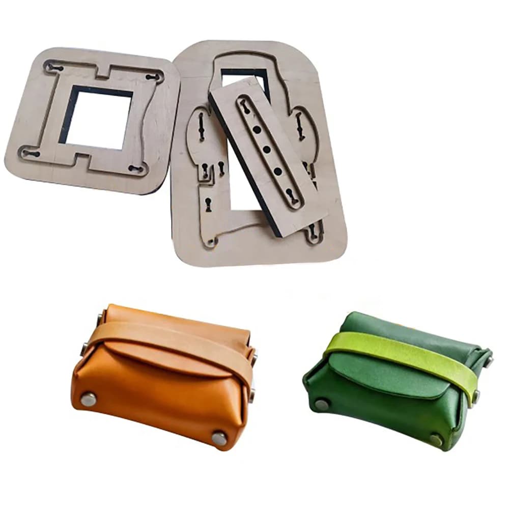 Cutting mold for leather case, handmade punching tool, wooden knife, customization