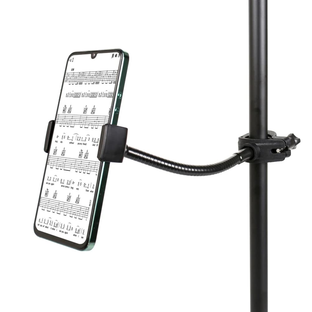 Supporto per Microfono e Telefono, Supporto Lungo per Cellulare a Mani Libere, Supporto Multifunzione per Microfoni/Smartphone
