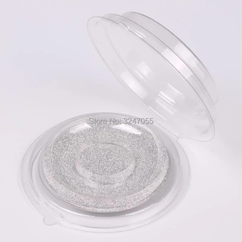 50/100 pcs Disposable Empty Transparent Round Spooling Case Faux Eyelashes, Elegant DIY Eyelash Fins Bubble Pack, Eye Makeup Tool