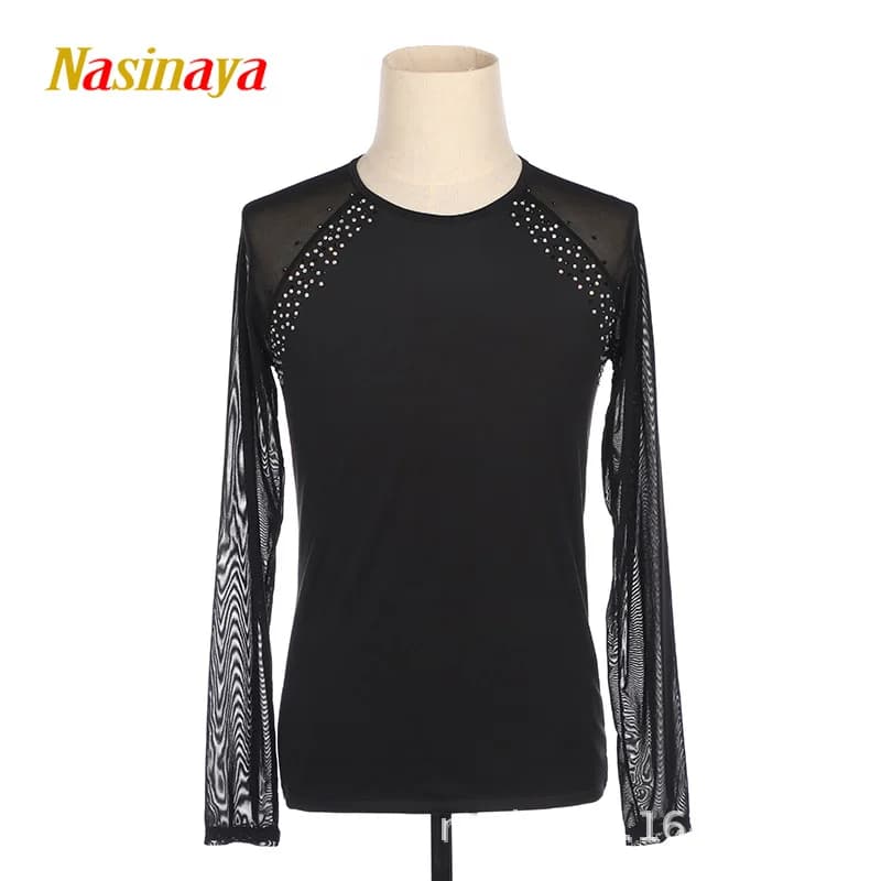 costume da pattinaggio artistico per adulti per bambini personalizzato, costume da spettacolo per ragazzi, competizione, body da balletto per uomo