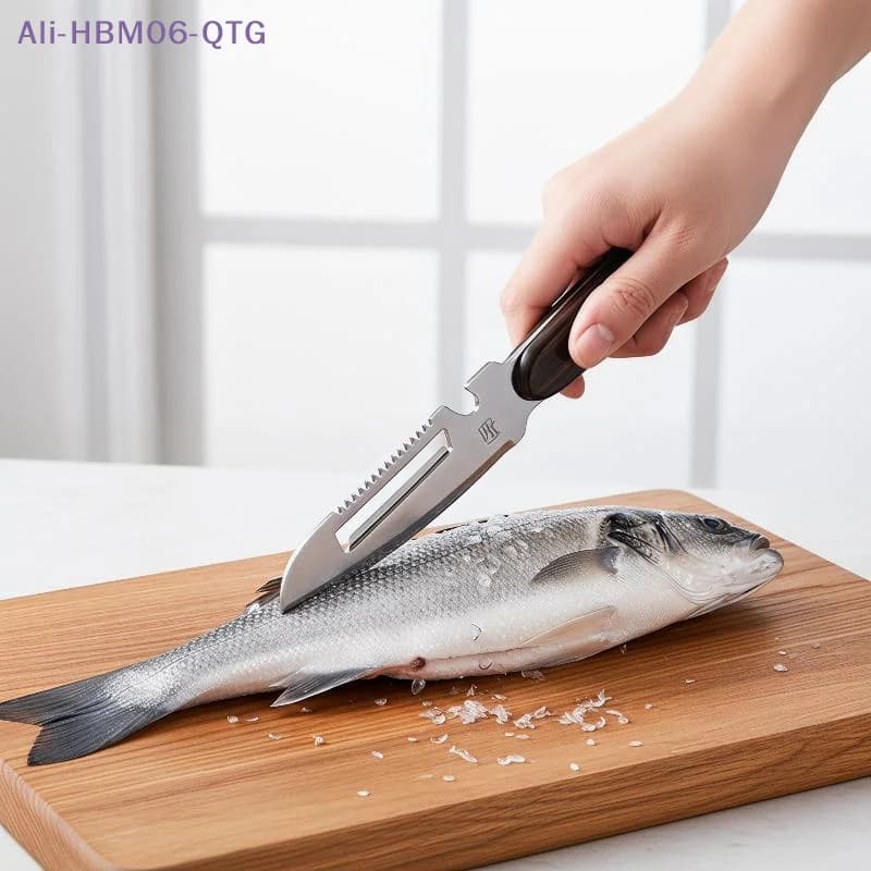 [New] 2-in-1 Serrated Peeling Knife Premium Vegetable Peeler With Wooden Handle Bottle Opener Kitchen Tool