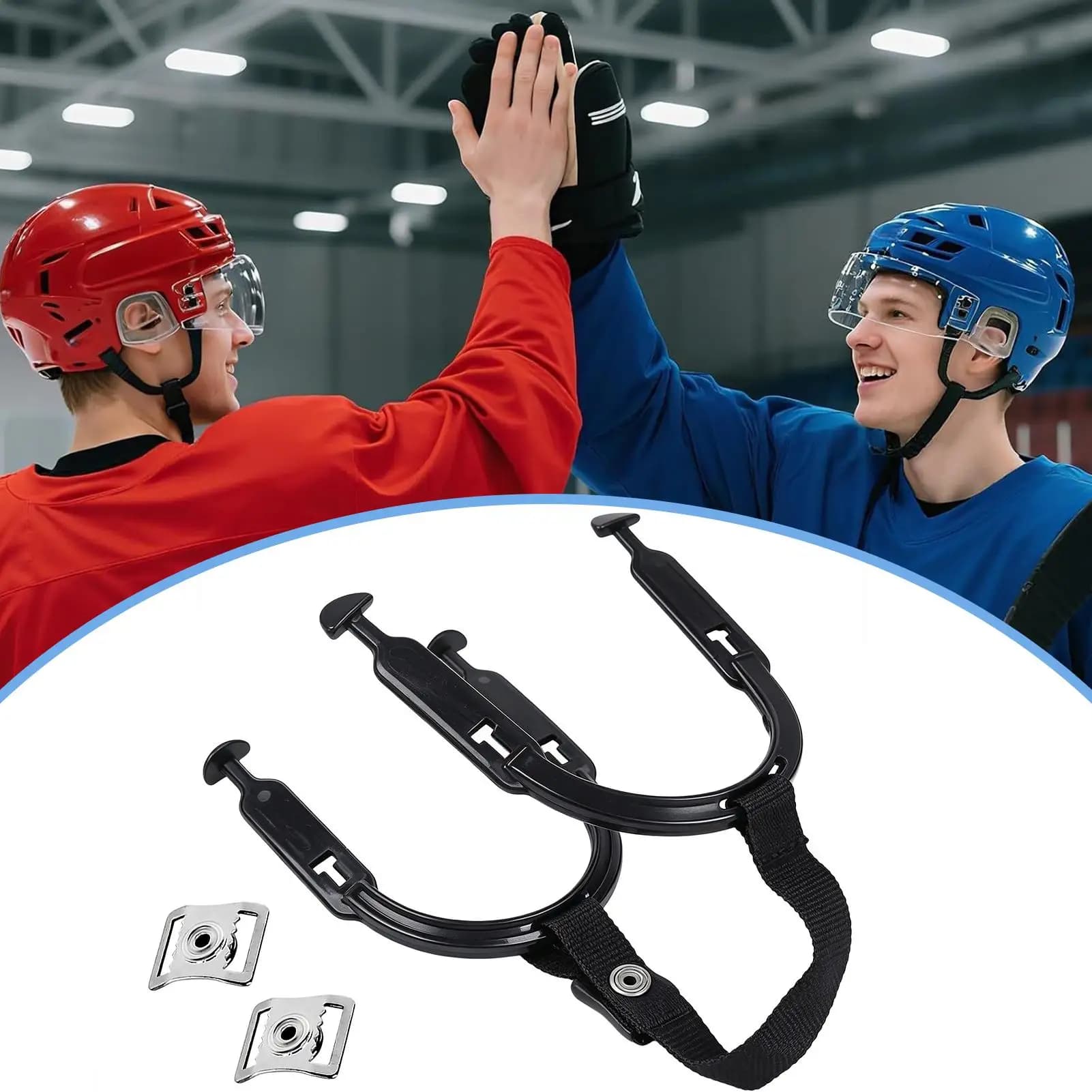 Cinturino Sostitutivo per Casco da Hockey, Parte di Ricambio Staccabile per Caschi da Football, Softball, Baseball e Allenamento Sportivo