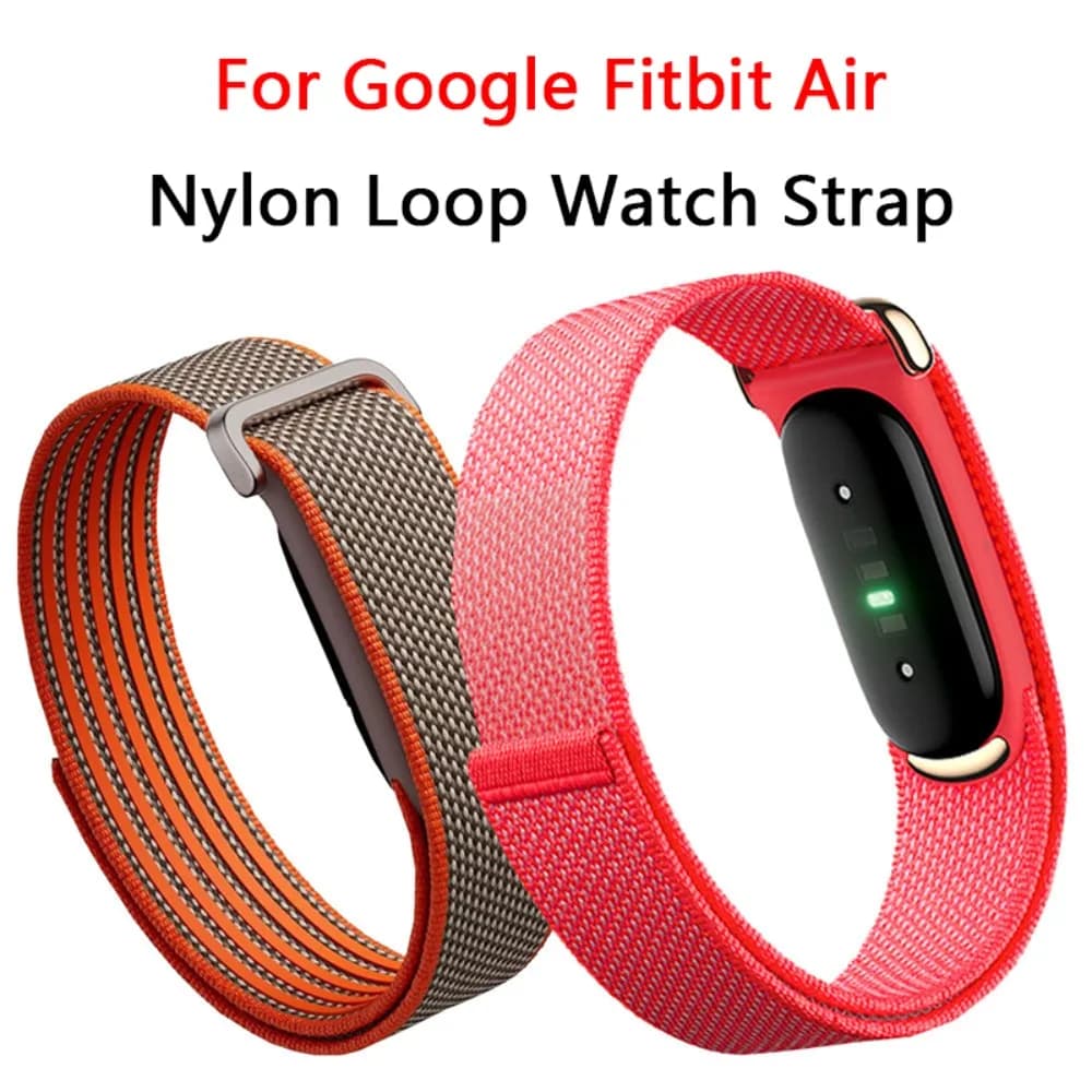 Nylon Loop Watch Strap for Google Fitbit Air Wristband Replacement Parts Velcro Bracelet Breathable Quick-dry Band Accessories