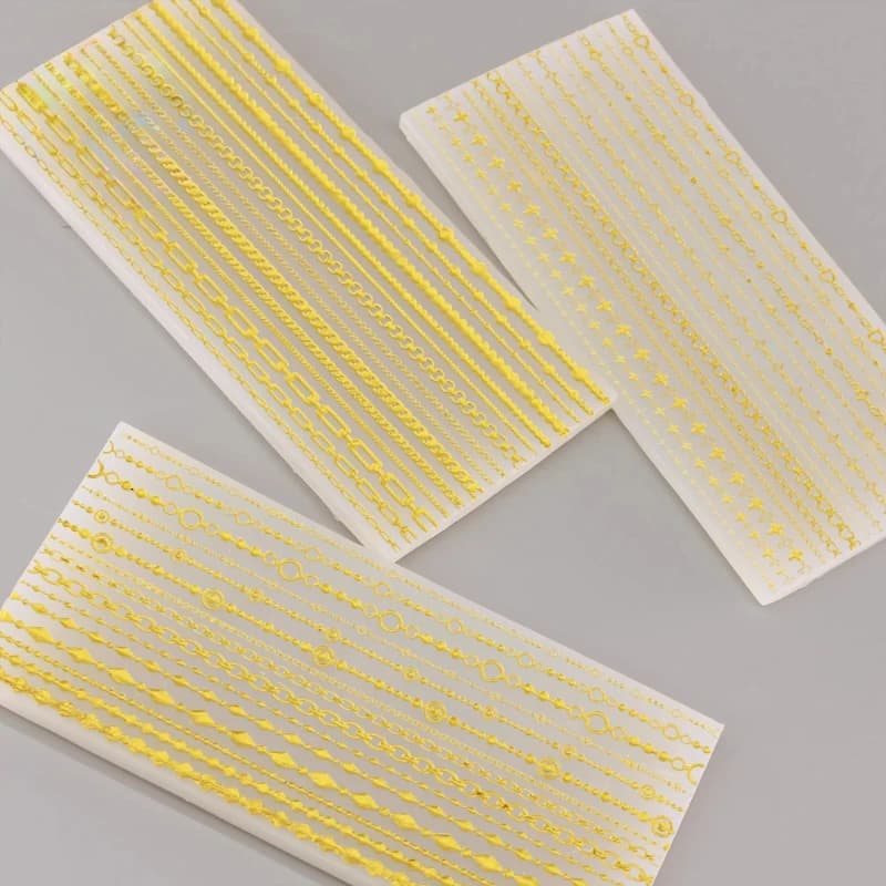 Stampo in silicone con catena di perline ultrasottile Argilla ultraleggera/colla UV Accessori per catene di perline per bambole fai-da-te Stampo per modellazione decorativa