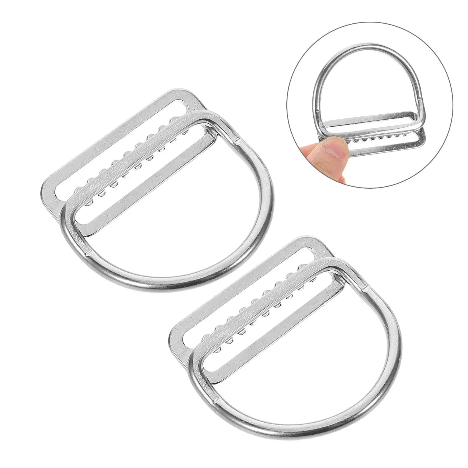 2 Pieces Stainless Steel Underwater Belt Buckle, Detached Belt for Rain Door Belts, Scuba Diving Fisss, Snorkeling and External Use