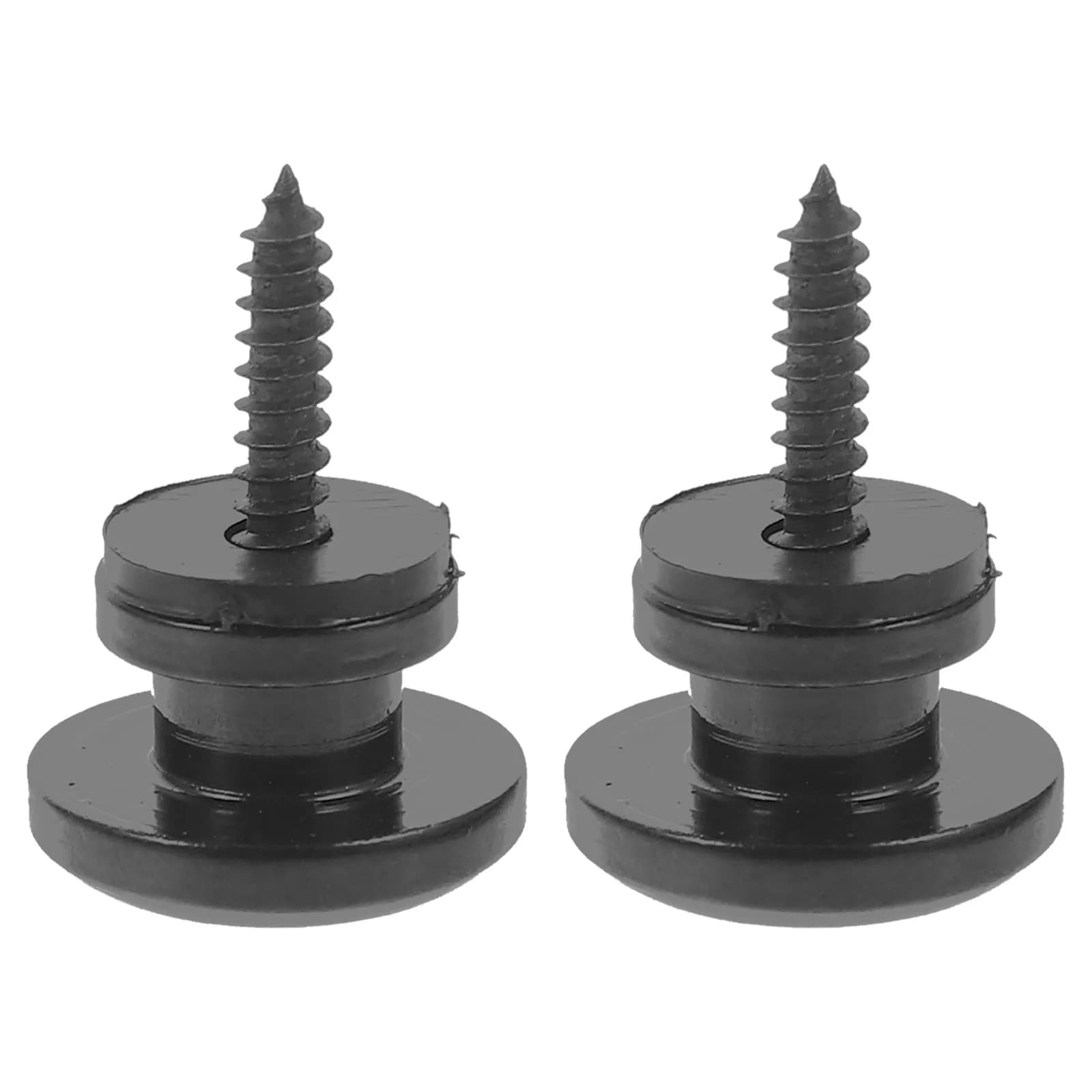 2 Pezzi Bloccacavo per Chitarra con Superficie Liscia Rotonda, Sistema di Bloccaggio in Metallo per Chitarra Elettrica, Acustica, Classica, Basso, Ukulele