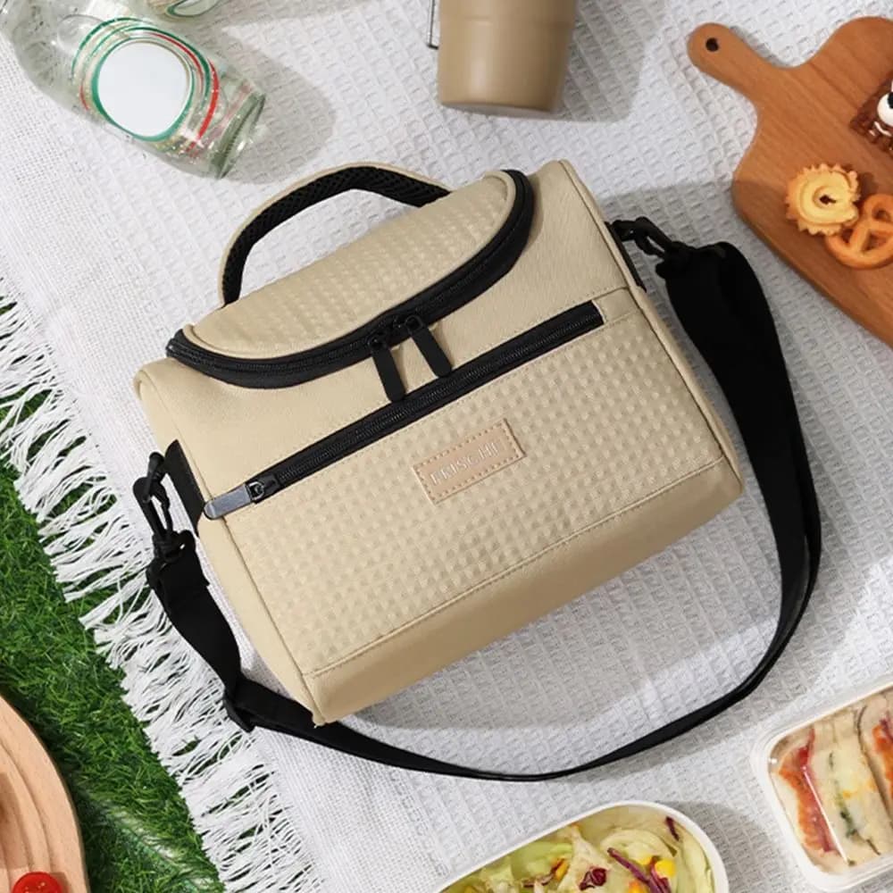 Borsa Termica Multifunzionale con Cerniera, Resistente e Capiente, Impermeabile, per Pranzo e Picnic
