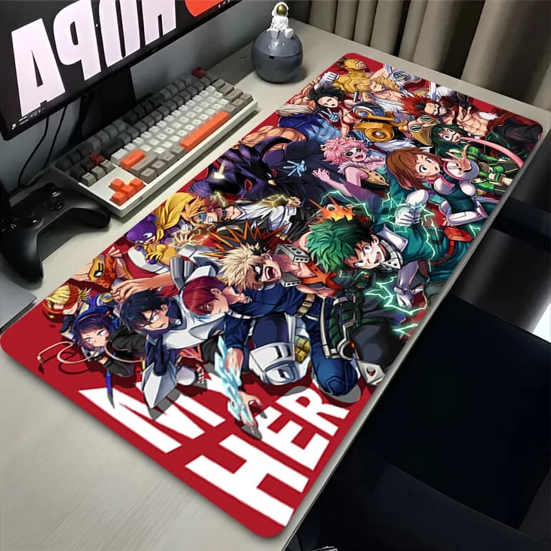 Anime My Hero Academia Keyboard Mat XXL Large Computer Game Accessories Soft Non-slip Rubber Desk Mat
