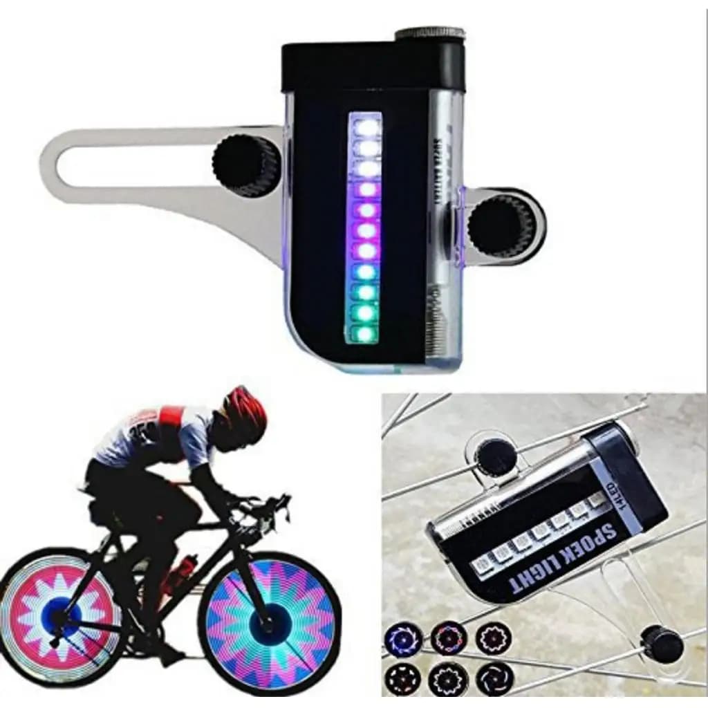 Lampada per luci per cerchioni da ciclismo per bici per raggi per pneumatici per ruote MTB