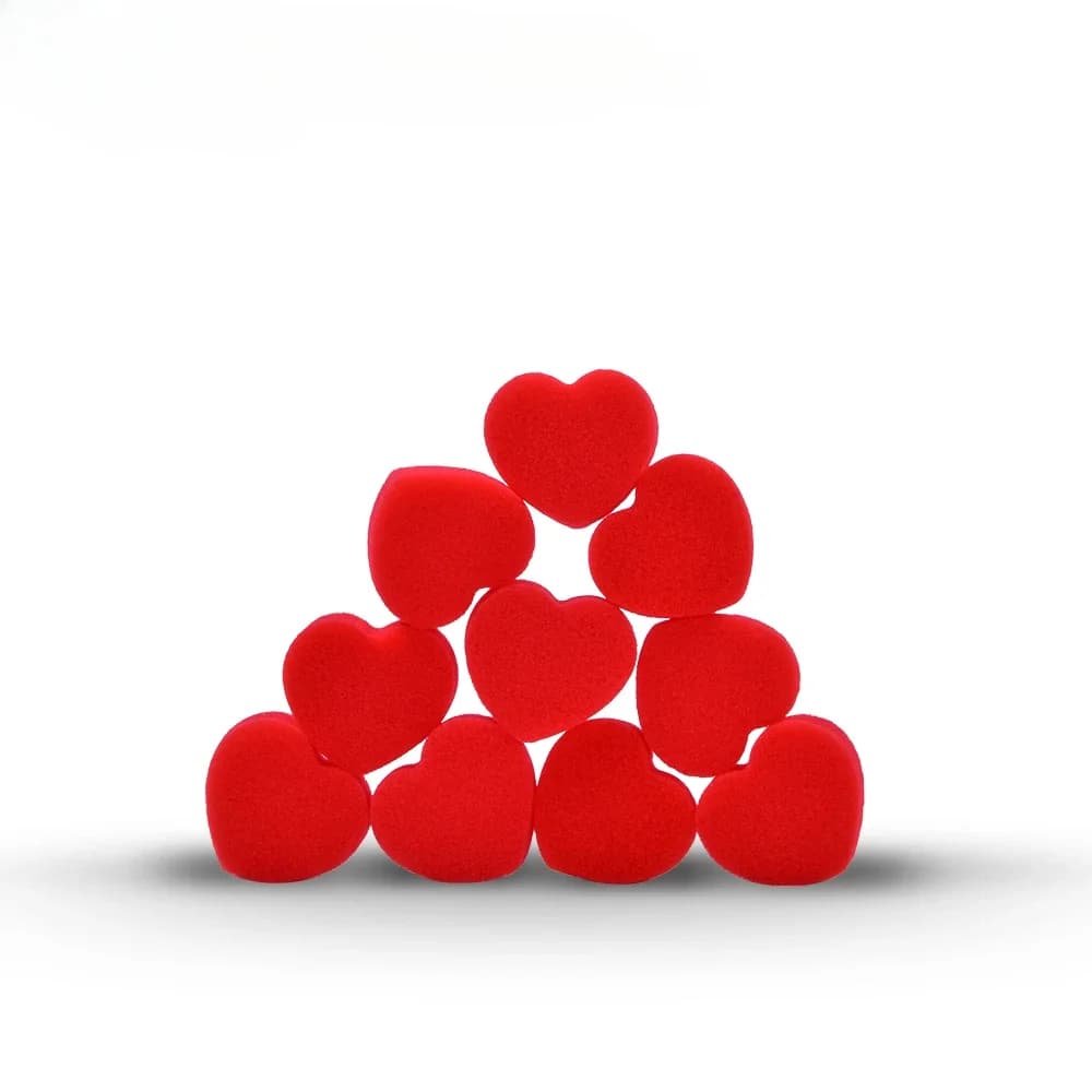 10 Pz/pacco Cuori di Spugna Trucchi Magici Close Up Magia Palla di Spugna Rossa Magia Illusione Trucco Puntelli Giocattoli per I Bambini Mago