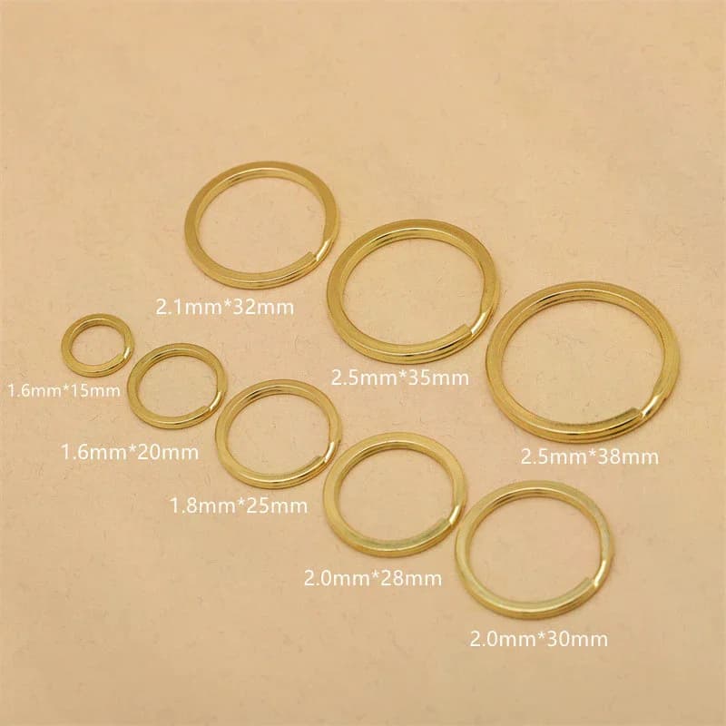 Anelli aperti a doppio giro 15/20/25/28/30/32/35/38mm, connettori per collane e bracciali per la creazione di gioielli fai da te