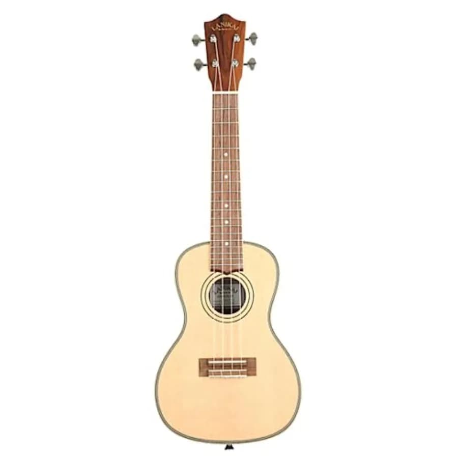 4-String Ukulele for concert performance, chrome-plated metal body, sleek silver finish, durable and resonant