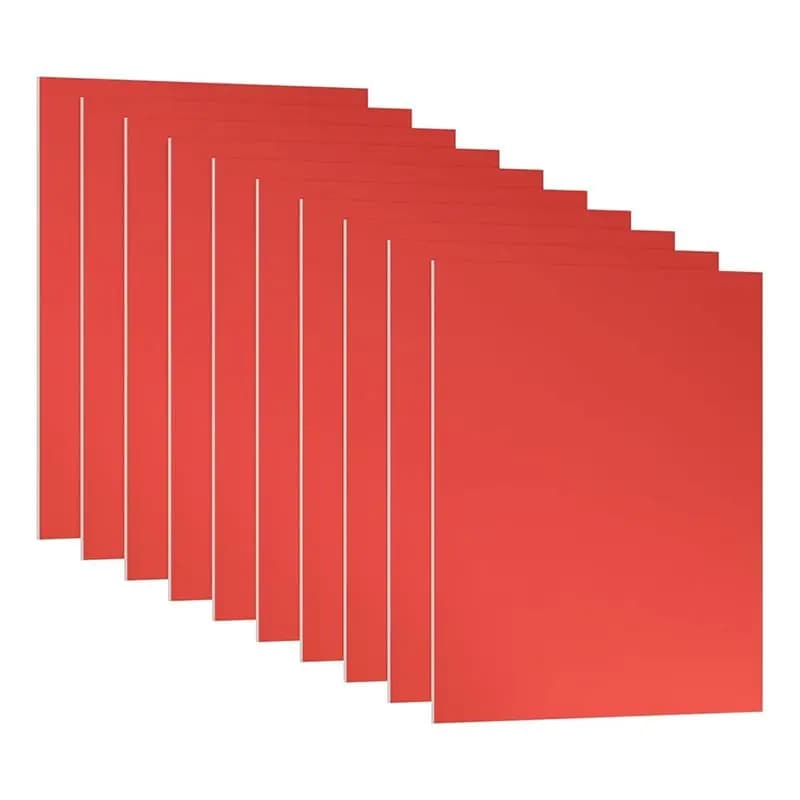 Anodised aluminium plate AT05-3.3X2.1X1/32 inch, 10 pieces of 0.8 mm thick aluminium rectangular plates for laser engraving